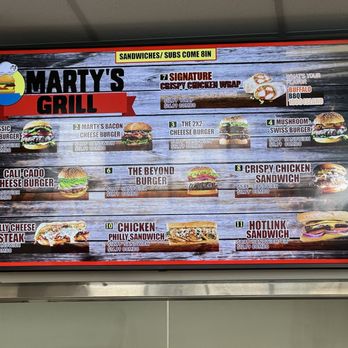 Marty’s Grill - Menu - Burgers Near Me - Richmond, California