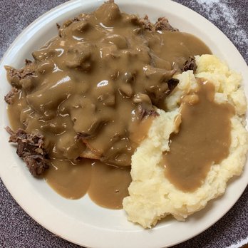 McLoud Cafe - a plate of mashed potatoes and gravy - American Near Me - McLoud, Oklahoma