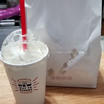 Smashburger - Double Bacon Smash Large Smash Fries Salted Caramel Shake - Burgers Near Me - Clifton, New Jersey