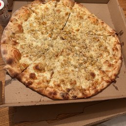 The clam pizza - a gift from the heavens!