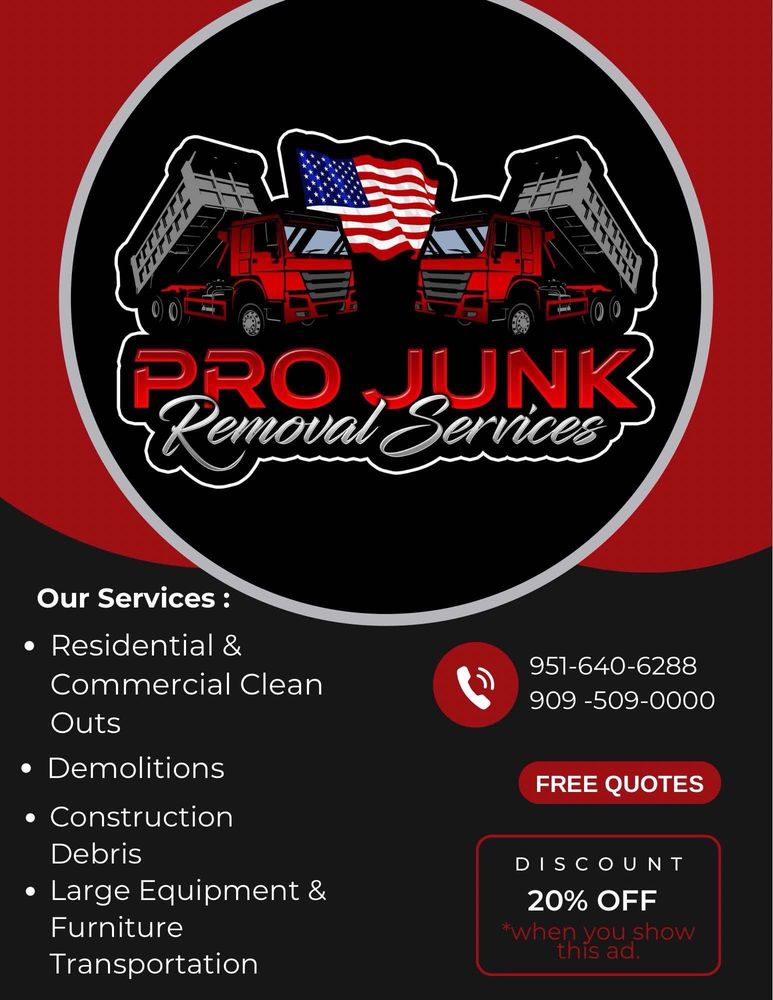 PRO JUNK REMOVAL SERVICES - Updated June 2026 - Request a Quote - Chino ...