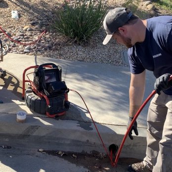 Righty Tighty Plumbing - Cleaning the Drain with a Hydro jet. - Plumbing Near Me - Riverside, California Righty Tighty Plumbing - Cleaning the Drain with a Hydro jet. - Plumbing Near Me - Riverside, California