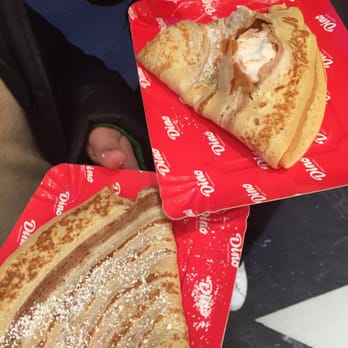 Dino - Crêpes de chocolate blanco y helado - Cafeteria Near Me - Zaragoza, Z