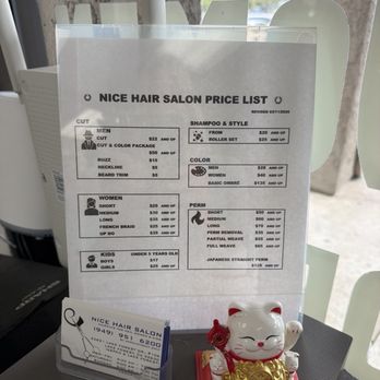 Nice Hair Salon - Price list - Hair Salons Near Me - Lake Forest, California Nice Hair Salon - Price list - Hair Salons Near Me - Lake Forest, California