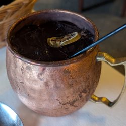 Castle Inn Restaurant - Blueberry mule mocktail