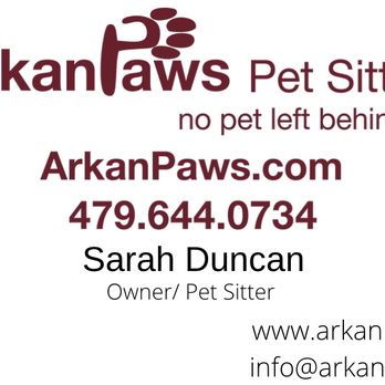 Arkanpaws - In-Home pet sitting service for all your fur baby and non fur baby needs! - Pet Sitting Near Me