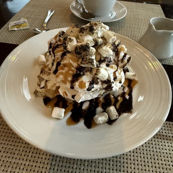 View - Campfire S'mores Waffle Sundae - Seafood Near Me - Oakdale, New York