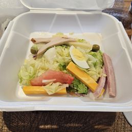 Regular sized salad.