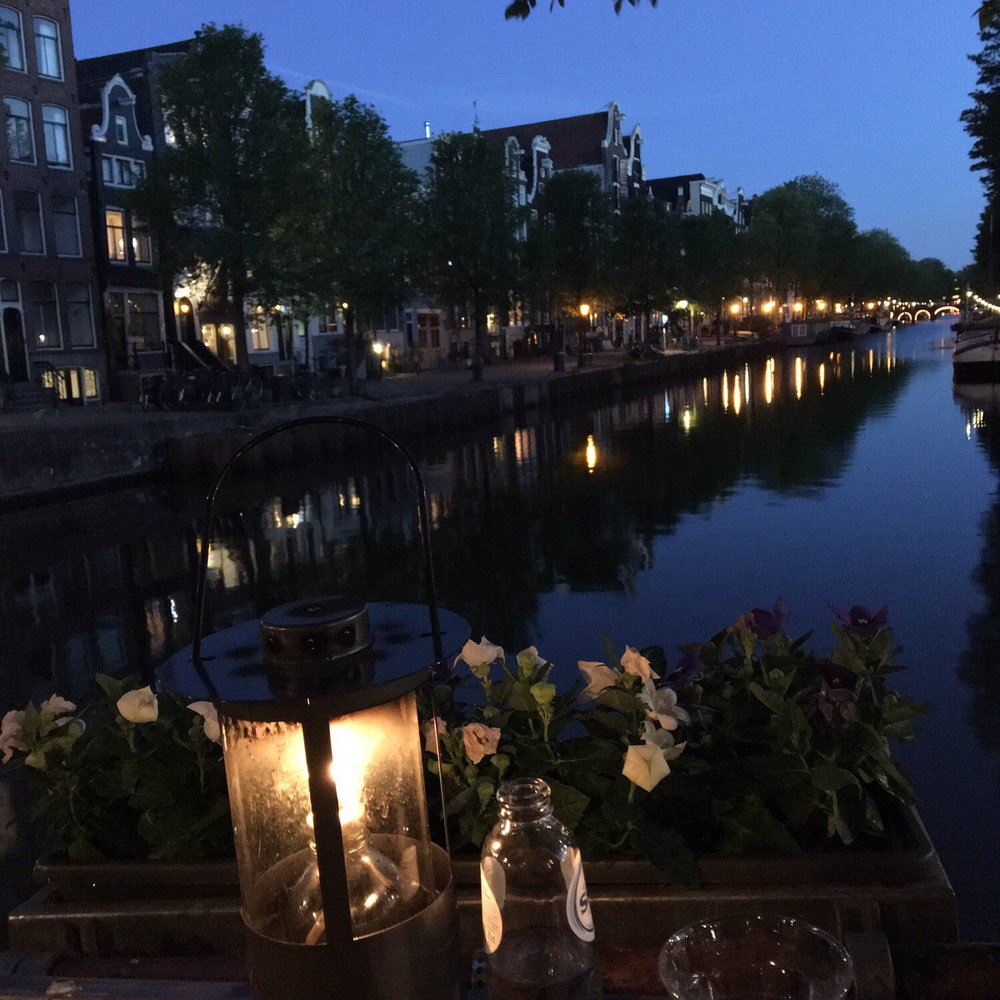 De Belhamel - View from my table at sunset - French Near Me - Amsterdam, New Hampshire De Belhamel - View from my table at sunset - French Near Me - Amsterdam, New Hampshire