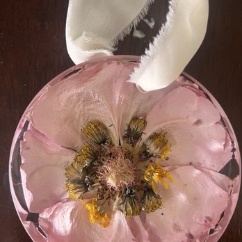 Botany Bloom - A very special flower from my daughter's services and 10 dandelions that she picked herself that I saved. - Floral Designers Near Me - Orange, California