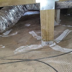 Structural Fix - Carefully re-sealed vapor barrier.
