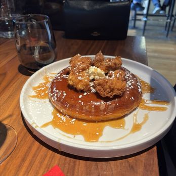 TigerLily - Pancake with chicken nuggets on it - Japanese Near Me - Ferndale, Michigan