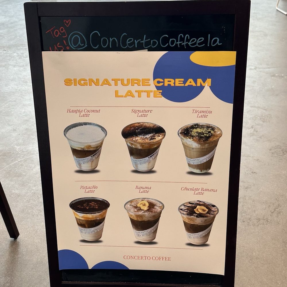 Concerto Coffee - Menu - Coffee & Tea Near Me - Los Angeles, California Concerto Coffee - Menu - Coffee & Tea Near Me - Los Angeles, California