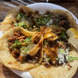 Al pastor and asada tacos Al pastor and asada tacos