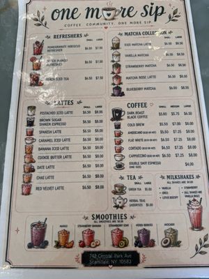 Menu photo 1 One More Sip Cafe Scarsdale, NY Menu photo 1 One More Sip Cafe Scarsdale, NY