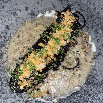 Peak with Priceless Restaurant & Bar - Squid ink pasta - New American Near Me - New York, New York Peak with Priceless Restaurant & Bar - Squid ink pasta - New American Near Me - New York, New York