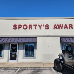 Sporty's Awards - Pull into the Appleton's Harley Davidson parking area and drive to the back of the building..