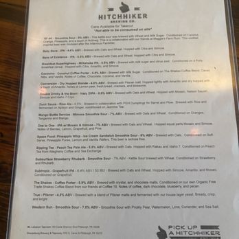 Hitchhiker Brewing - Breweries Near Me - Pittsburgh, Pennsylvania Hitchhiker Brewing - Breweries Near Me - Pittsburgh, Pennsylvania