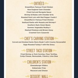 The Menu of cold food including the "Street Taco Station" The Menu of cold food including the "Street Taco Station"