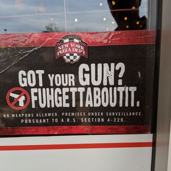 NYPD Pizza - Don't bring your gun! - Pizza Near Me - Chandler, Arizona