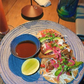 Poza - Beer Battered Fish Tacos - Wine Bars Near Me - Beverly Hills, California