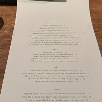 La Connessa - Dinner Menu - Cocktail Bars Near Me - San Francisco, California