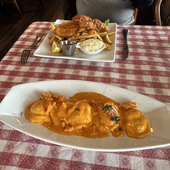 The Old Clam House - Fish and Chips and Lobstet Ravioli. - Seafood Near Me - San Francisco, California The Old Clam House - Fish and Chips and Lobstet Ravioli. - Seafood Near Me - San Francisco, California
