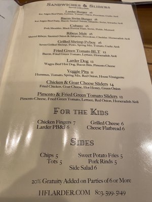 Menu photo 7 The Hammond's Ferry Larder North Augusta, SC Menu photo 7 The Hammond's Ferry Larder North Augusta, SC