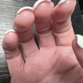 M. Vince' Nail Spa - Sloppy work and paint still on my hand- day of - Nail Salons Near Me - Denver, Colorado M. Vince' Nail Spa - Sloppy work and paint still on my hand- day of - Nail Salons Near Me - Denver, Colorado