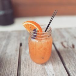 Fetish Brewing - Blood orange cocktail paired with gin.
