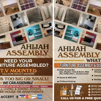 Ahijah Assembly - Ahijah Assembly.... for all our furniture assembly needs! - Furniture Assembly Near Me