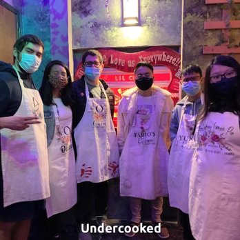 Omescape - Undercooked group photo! Our team was LIL CHEFZ. - Escape Games Near Me - Sunnyvale, California Omescape - Undercooked group photo! Our team was LIL CHEFZ. - Escape Games Near Me - Sunnyvale, California