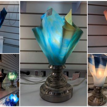Artisans on fifth - Modern Glass lamps by artist Mike Hertz - Gift Shops Near Me - Mount Dora, Florida