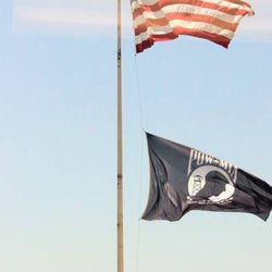 Va Medical Center - Flags from the forth floor