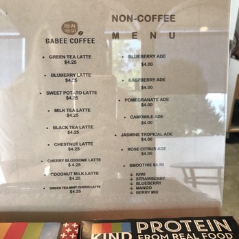 Gabee Coffee - Menu pt. 2 - Coffee & Tea Near Me - Boulder, Colorado