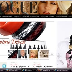 Vogue.fr - Capture d'écran du site internet