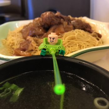 Keung's Restaurant - Beef brisket lo mein. Lego figurine extra. - Chinese Near Me - Markham, Ontario