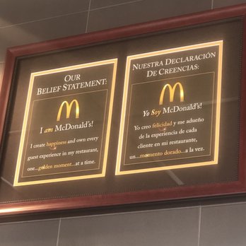 McDonald's - This McDonald's takes pride in their belief statement.  Five Stars in my book! - Burgers Near Me - Clovis, New Mexico