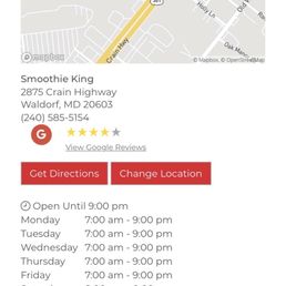 Website store hours