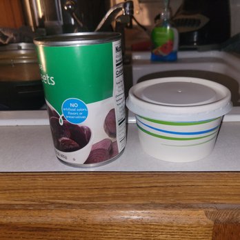 Urban Cowboy Bar and Grill - The size of the $5 "bowl" of soup, placed next to a regular size can for reference. - American Near Me - Eureka, Nevada Urban Cowboy Bar and Grill - The size of the $5 "bowl" of soup, placed next to a regular size can for reference. - American Near Me - Eureka, Nevada