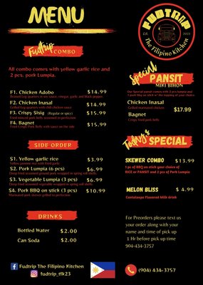 Menu photo 1 Fudtrip The Filipino Kitchen Jacksonville, FL Menu photo 1 Fudtrip The Filipino Kitchen Jacksonville, FL