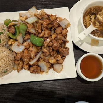 Szechuan Brothers - Cashew chicken, hot and sour soup, vegetable fried rice, hot tea. They fill your plate with the good stuff. Enough to feed both of us. - Szechuan Near Me - Vancouver, Washington Szechuan Brothers - Cashew chicken, hot and sour soup, vegetable fried rice, hot tea. They fill your plate with the good stuff. Enough to feed both of us. - Szechuan Near Me - Vancouver, Washington