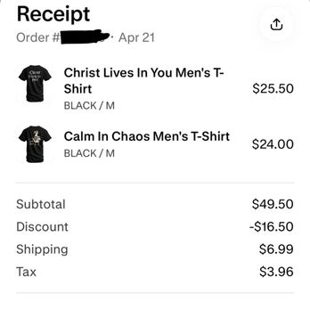 Combat Iron Apparel - Confirmation of order - Men's Clothing Near Me - Gainesville, Georgia