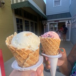 two ice cream cones two ice cream cones