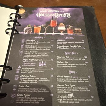 Cutwater - Halloween menu - Sports Bars Near Me - San Diego, California