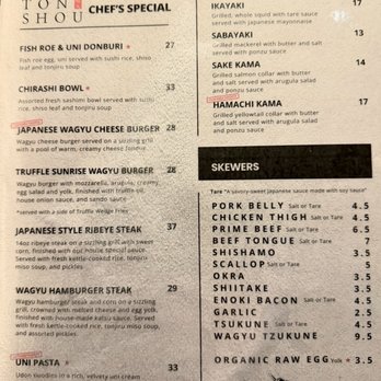 Ton Shou - Menu - Japanese Near Me - Las Vegas, Nevada Ton Shou - Menu - Japanese Near Me - Las Vegas, Nevada