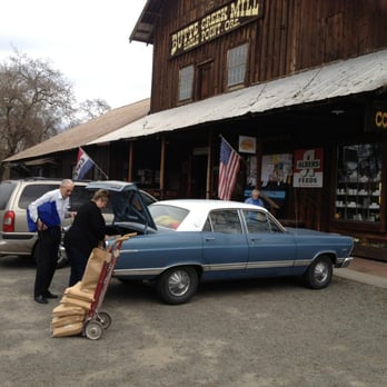 Butte Creek Mill - Big sacks of fresh flour. - Antiques Near Me - Eagle Point, Oregon