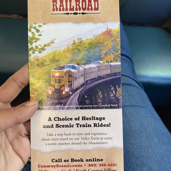 Conway Scenic Railroad - Info Pamphlet - Tours Near Me - North Conway, New Hampshire Conway Scenic Railroad - Info Pamphlet - Tours Near Me - North Conway, New Hampshire