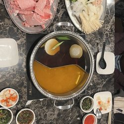 12 Dumplings - Ayce hot pot course b about $40 a person