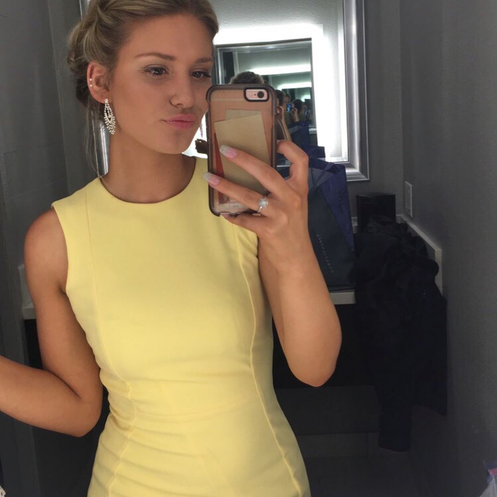 I was tan enough to wear my yellow dress & not be washed out!!